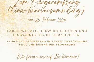 Einwohnerversammlung (Bürgerempfang)